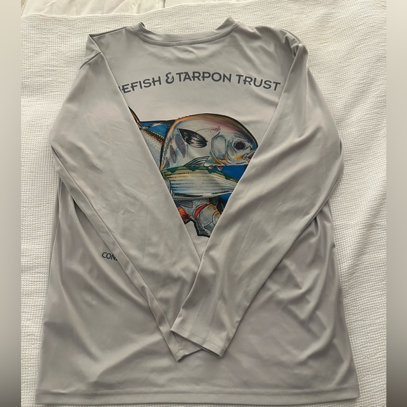 BONEFISH AND TARPON TRUST FLORIDA PERMIT 2017 Out Of Stock Sun Crew Neck Shirt - Picture 3 of 5